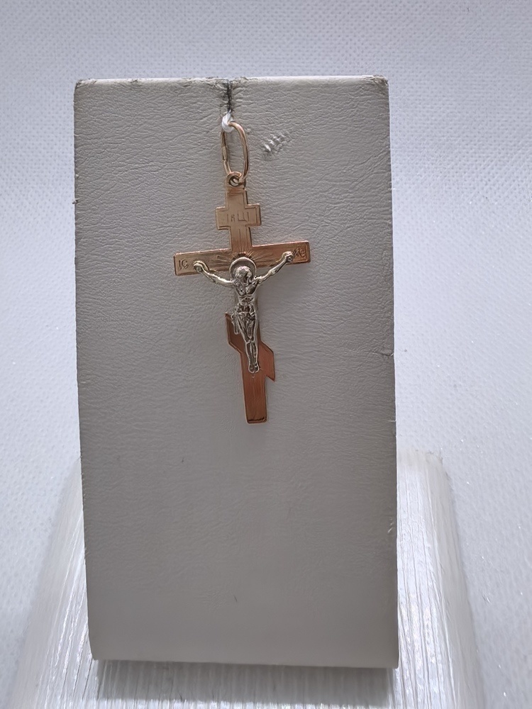 ПОДКБК585 ПОДВЕСКА КРЕСТ БЕЗ КАМНЯ (Au 585)