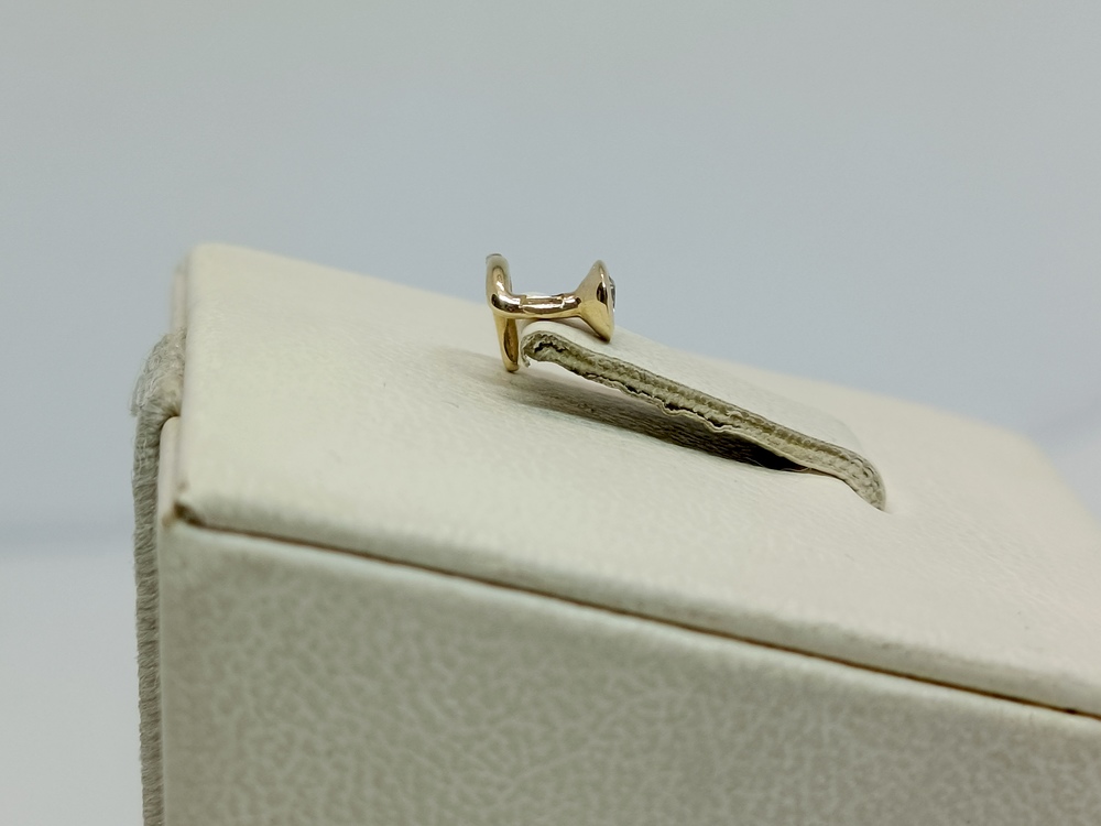 ПИРСИНГ В НОС с камнем (Au 585)