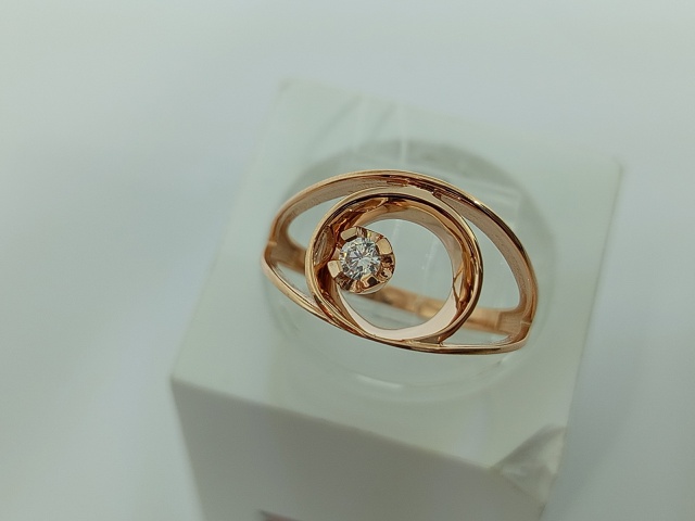 КОЛЬЦО С КАМНЕМ (Au 585)