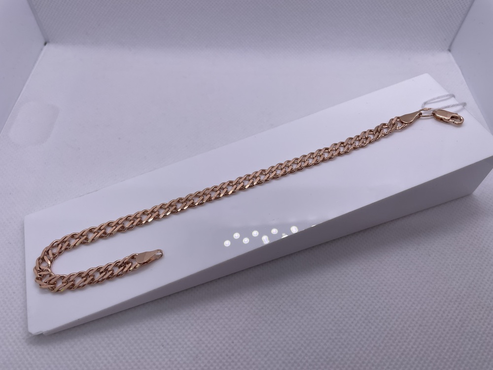 БРАСЛЕТ ПОЛНОВЕСНЫЙ Ромб двойной Au 585