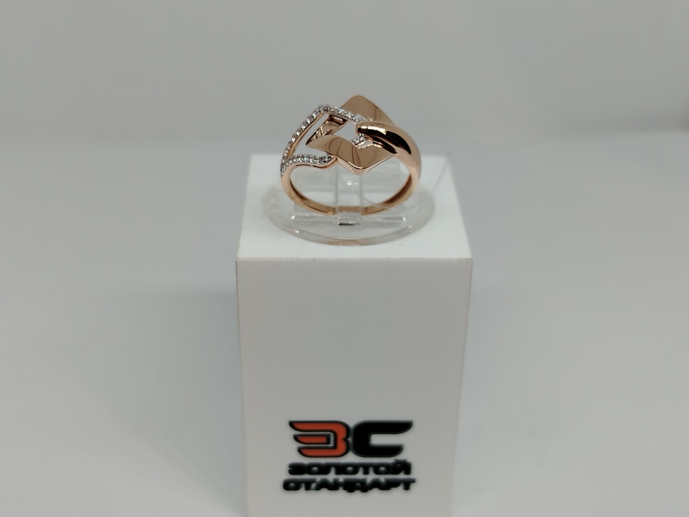 КОЛЬЦО С КАМНЯМИ (Au 585)