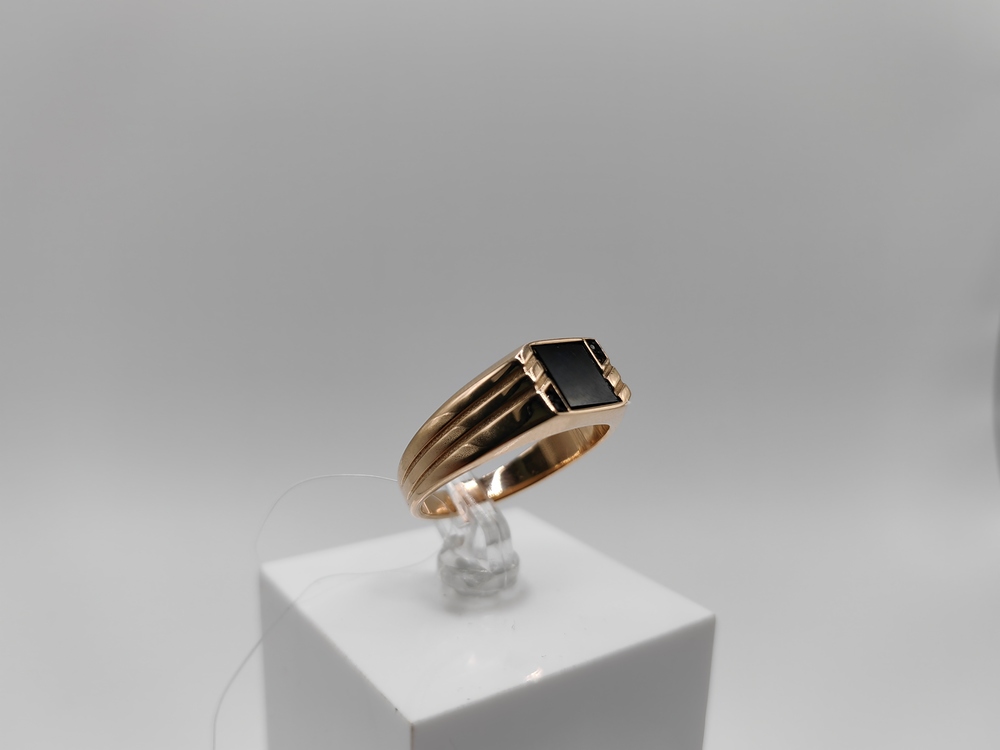 08-540160 КОЛЬЦО ПЕЧАТКА с камнями (Au 585)