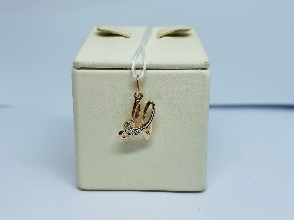 ПОДКМИ585 ПОДВЕСКА С КАМНЯМИ (Au 585)