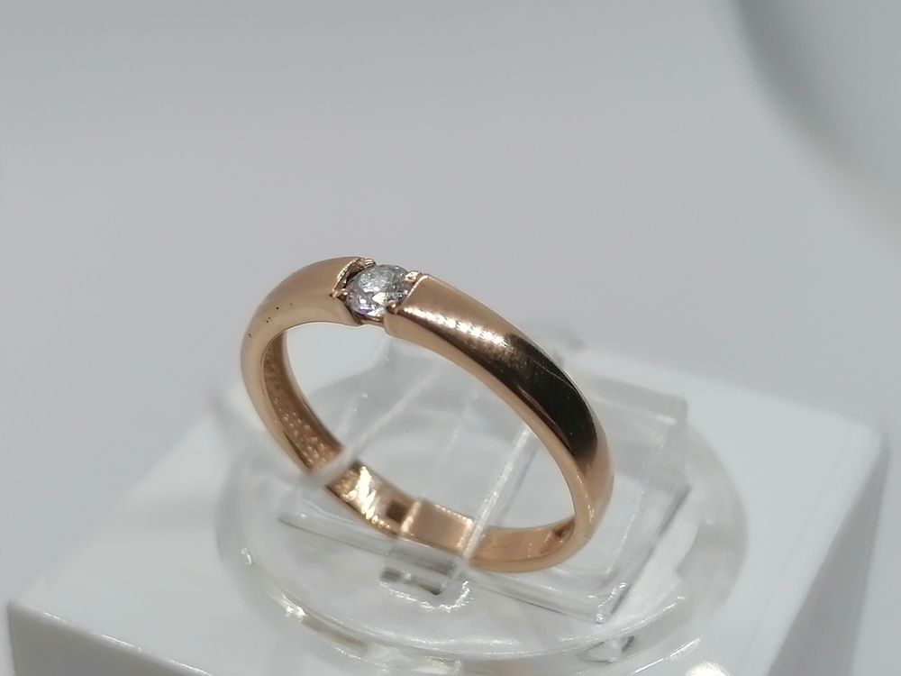 КОЛКМ585 КОЛЬЦО С КАМНЕМ (Au 585)