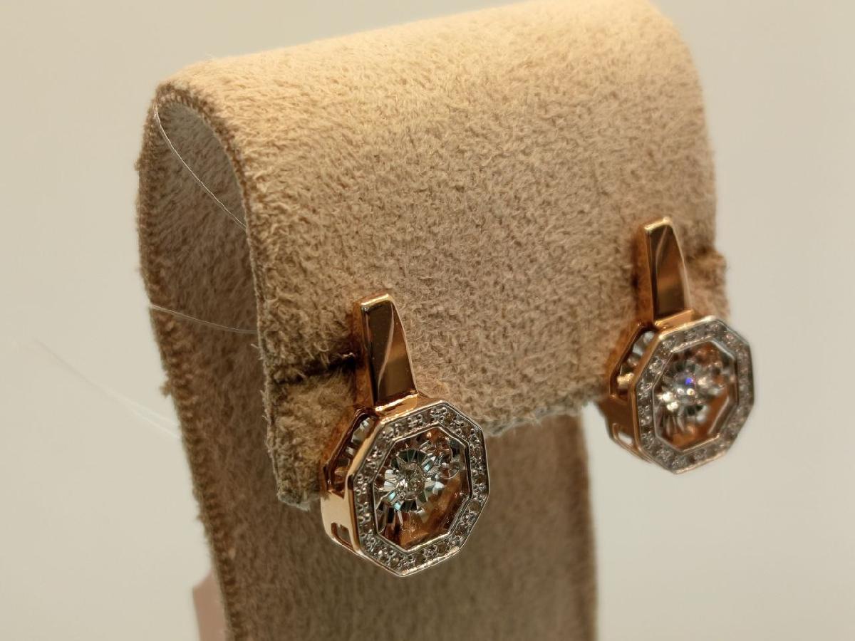 СЕРЬГИ БРИЛЛИАНТ (Au 585)