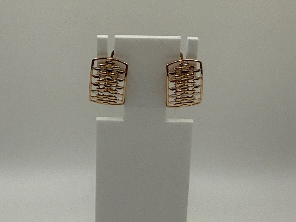 СБКМ585 СЕРЬГИ БЕЗ КАМНЯ (Au 585)