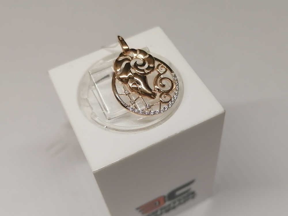 ПОДВЕСКА ЗНАК ЗОДИАКА ОВЕН (Au 585)