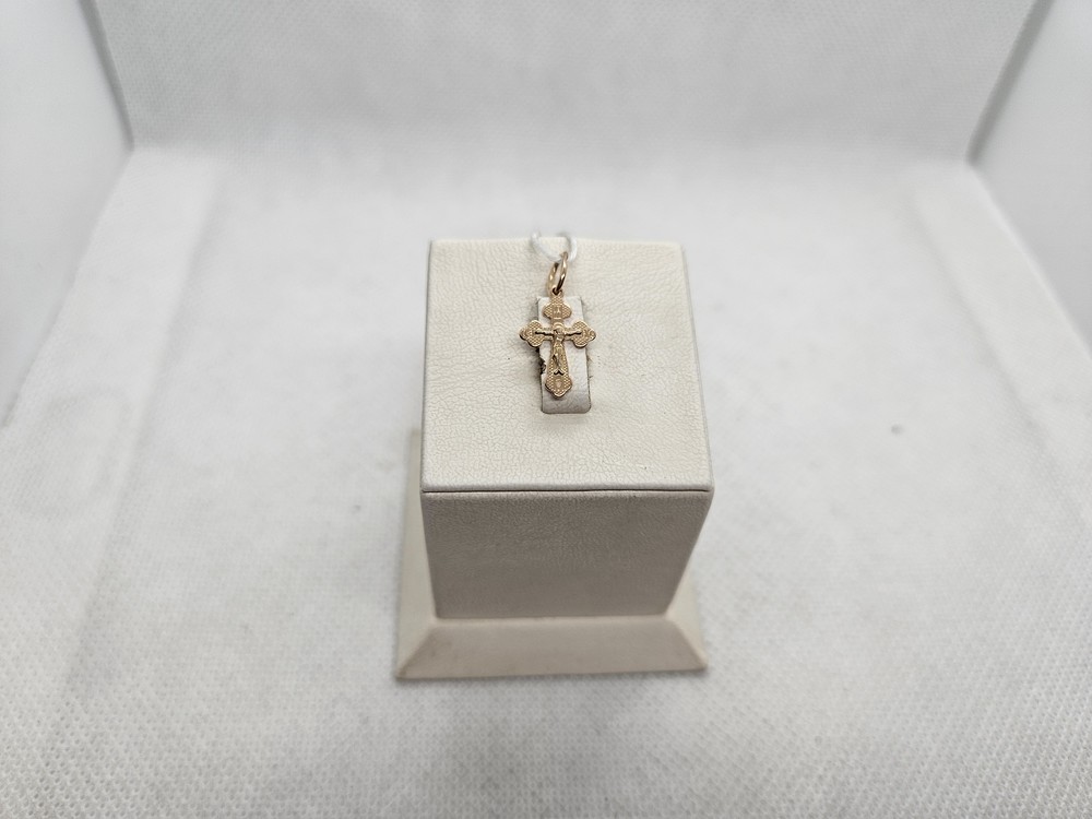 ПОДКБК585 ПОДВЕСКА КРЕСТ БЕЗ КАМНЯ (Au 585)