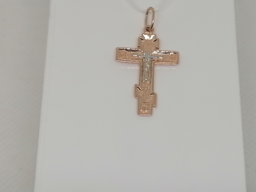 ПОДВЕСКА КРЕСТ без камня (Au 585)