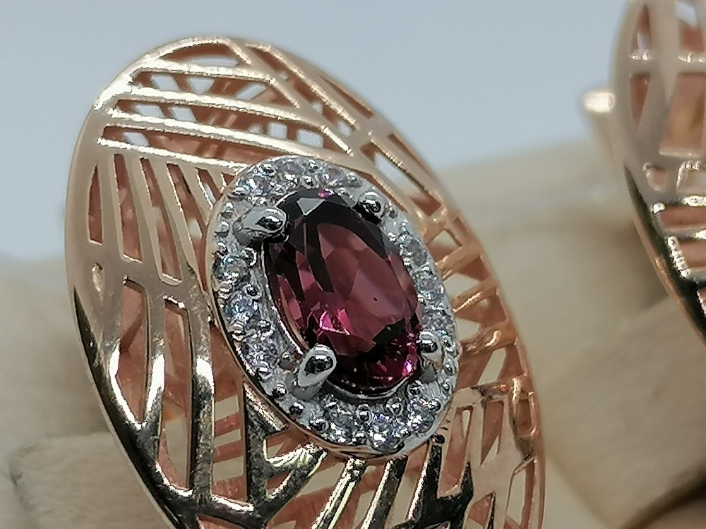 СЕРЬГИ С КАМНЯМИ (Au 585)