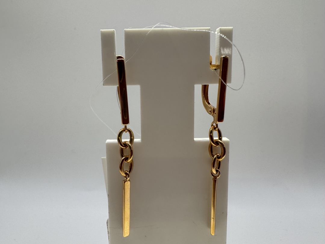 СЕРЬГИ БЕЗ КАМНЯ (Au 585)