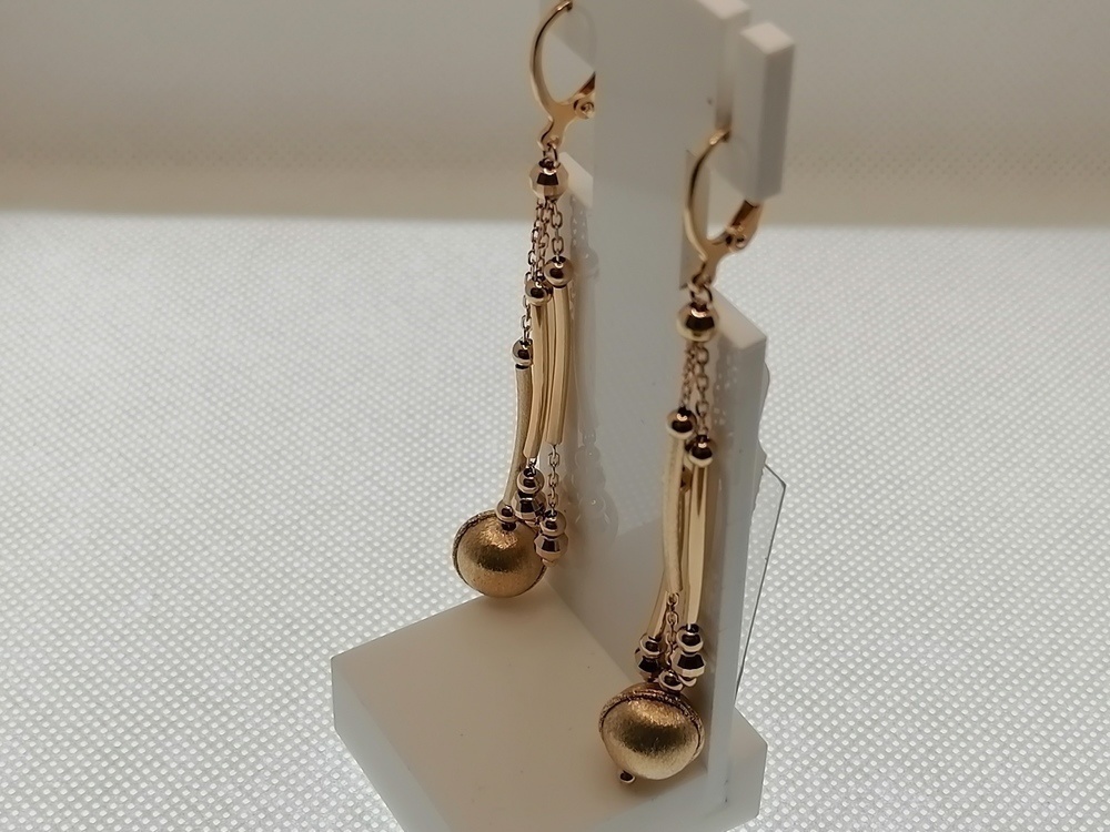 СЕРЬГИ БЕЗ КАМНЯ (Au 585)