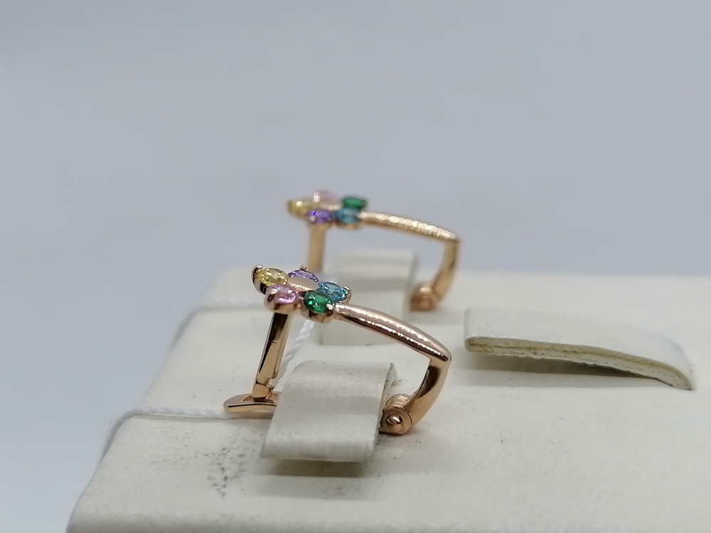 СЕРЬГИ С КАМНЯМИ (Au 585)