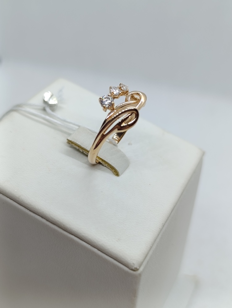 КОЛЬЦО С КАМНЯМИ (Au 585)