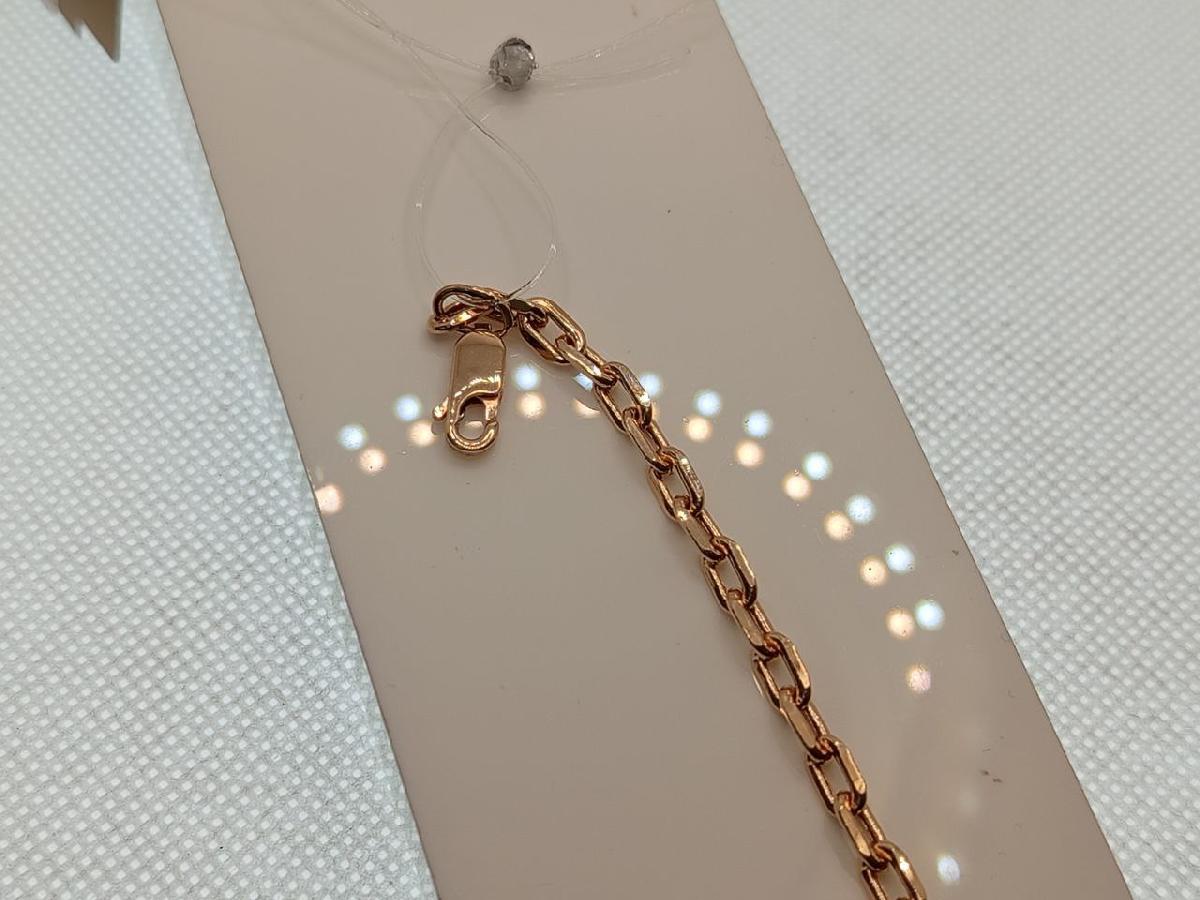 БРАСЛЕТ ПУСТОТЕЛЫЙ Якорное (Au 585)