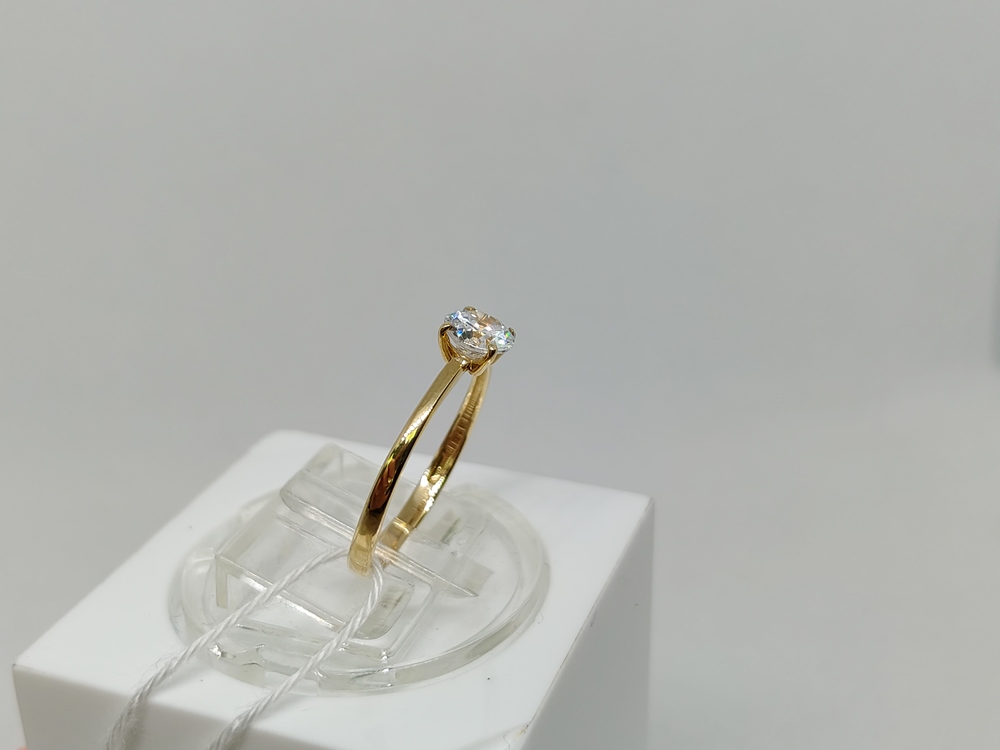 КОЛКМ585 КОЛЬЦО С КАМНЕМ (Au 585)