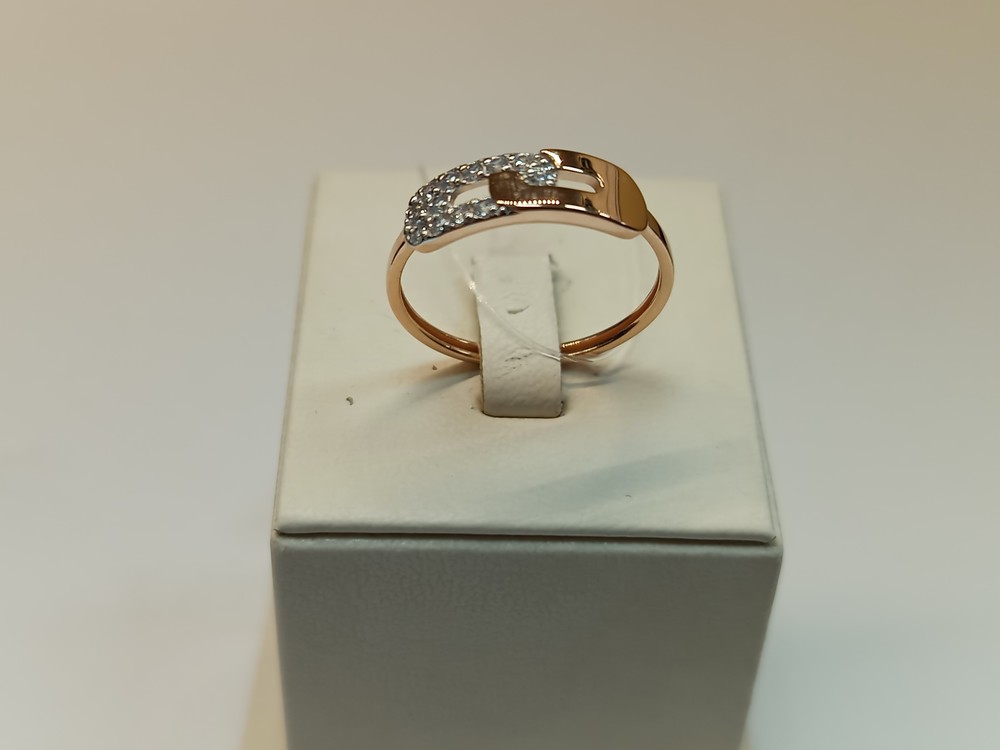 КОЛЬЦО С КАМНЯМИ (Au 585)