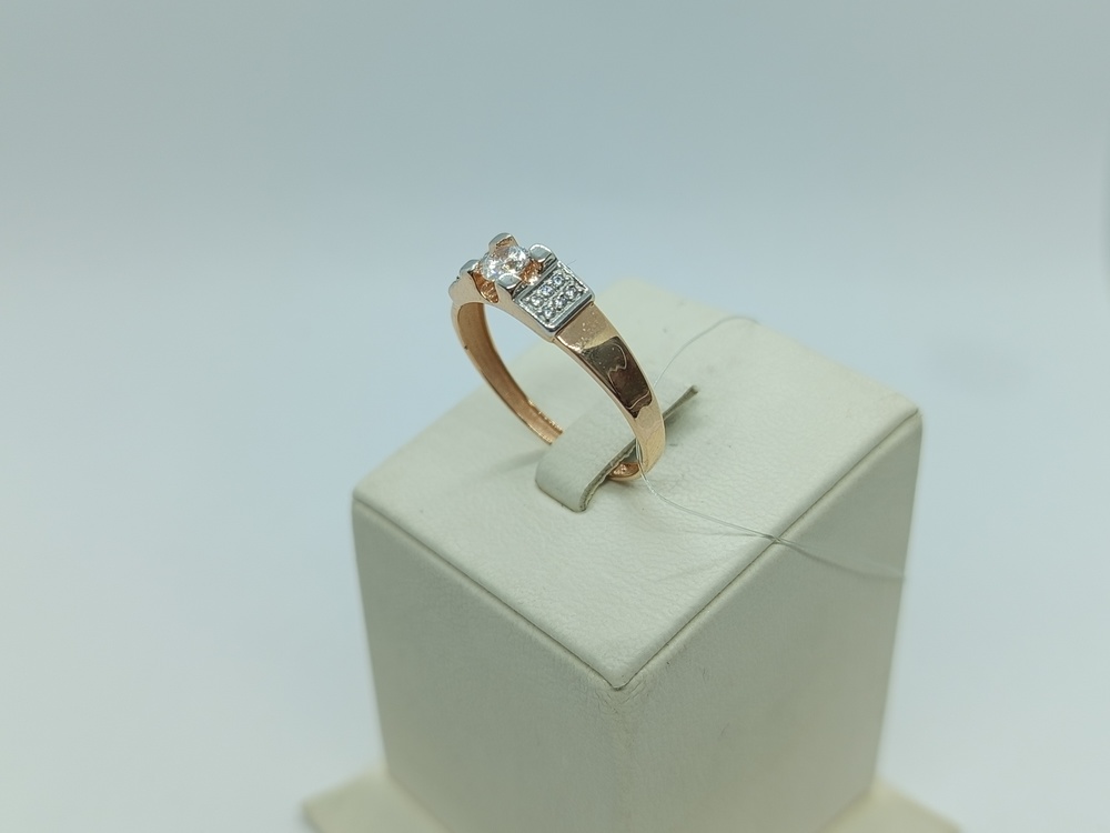 КОЛЬЦО С КАМНЯМИ (Au 585)