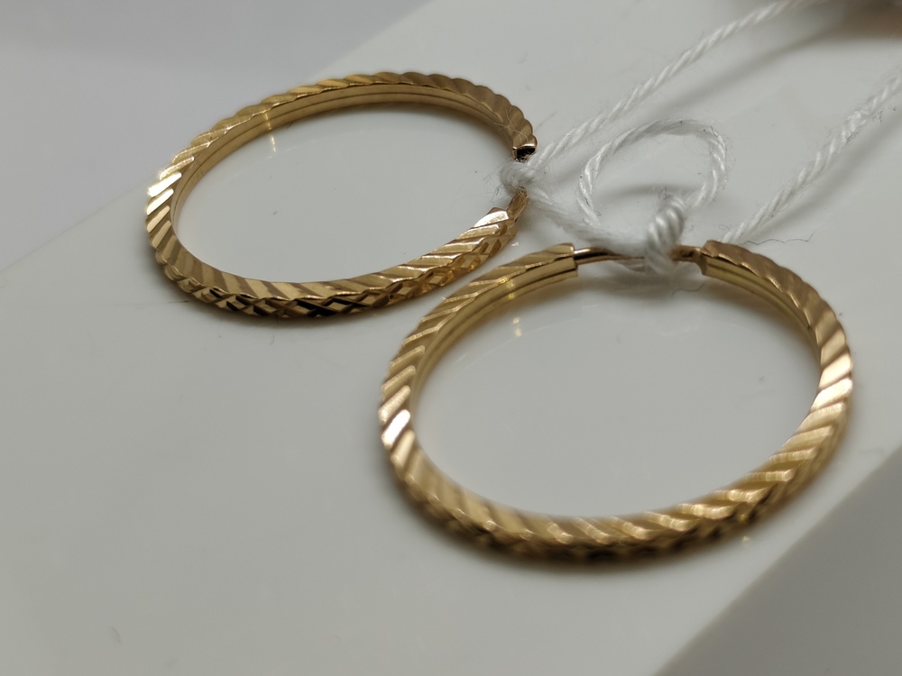 СКОН585 СЕРЬГИ КОНГО (Au 585)