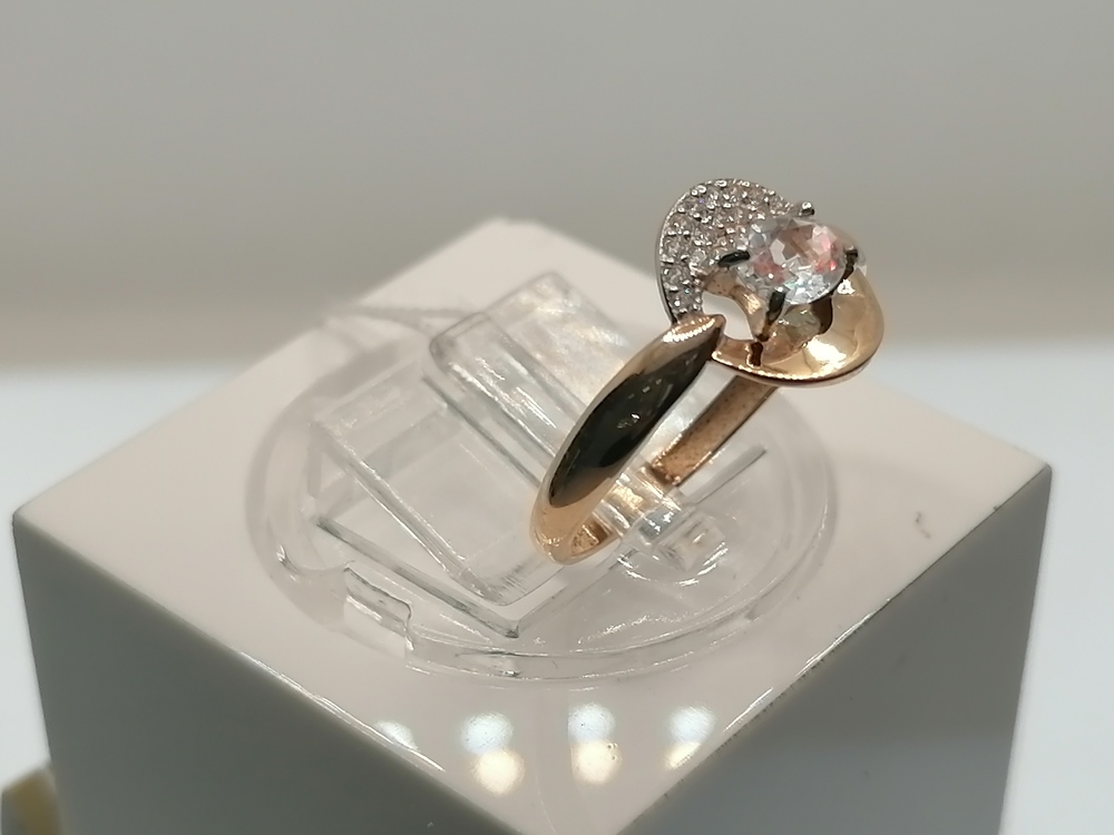 КОЛЬЦО С КАМНЯМИ (Au 585)