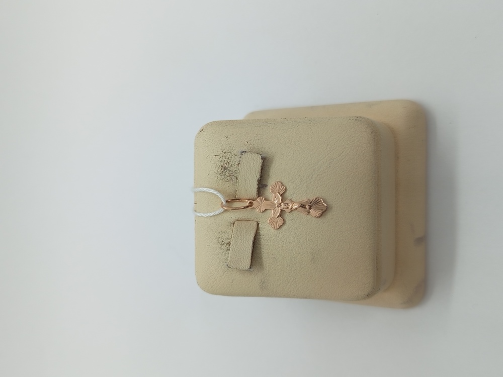 ПОДКБК585 ПОДВЕСКА КРЕСТ БЕЗ КАМНЯ (Au 585)