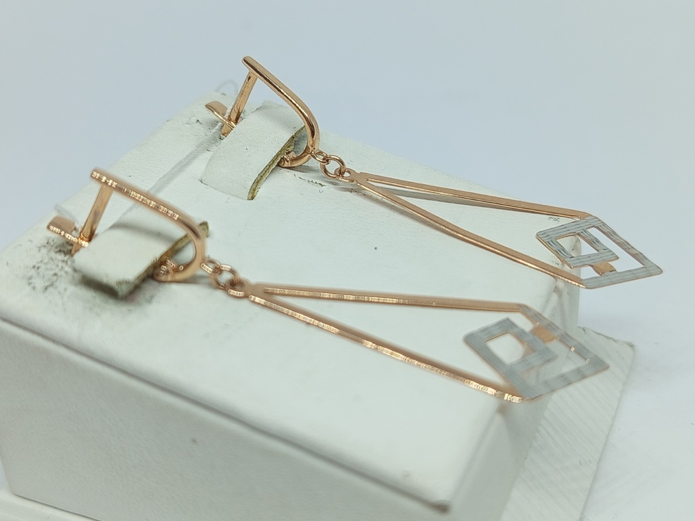 СБКМ585 СЕРЬГИ БЕЗ КАМНЯ (Au 585)