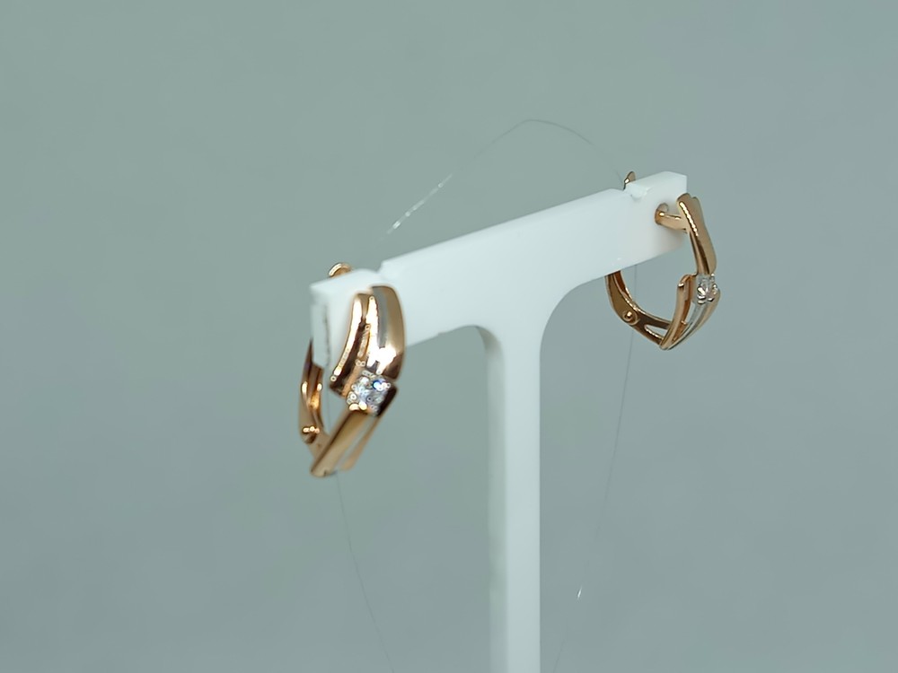 СЕРЬГИ С КАМНЕМ (Au 585)