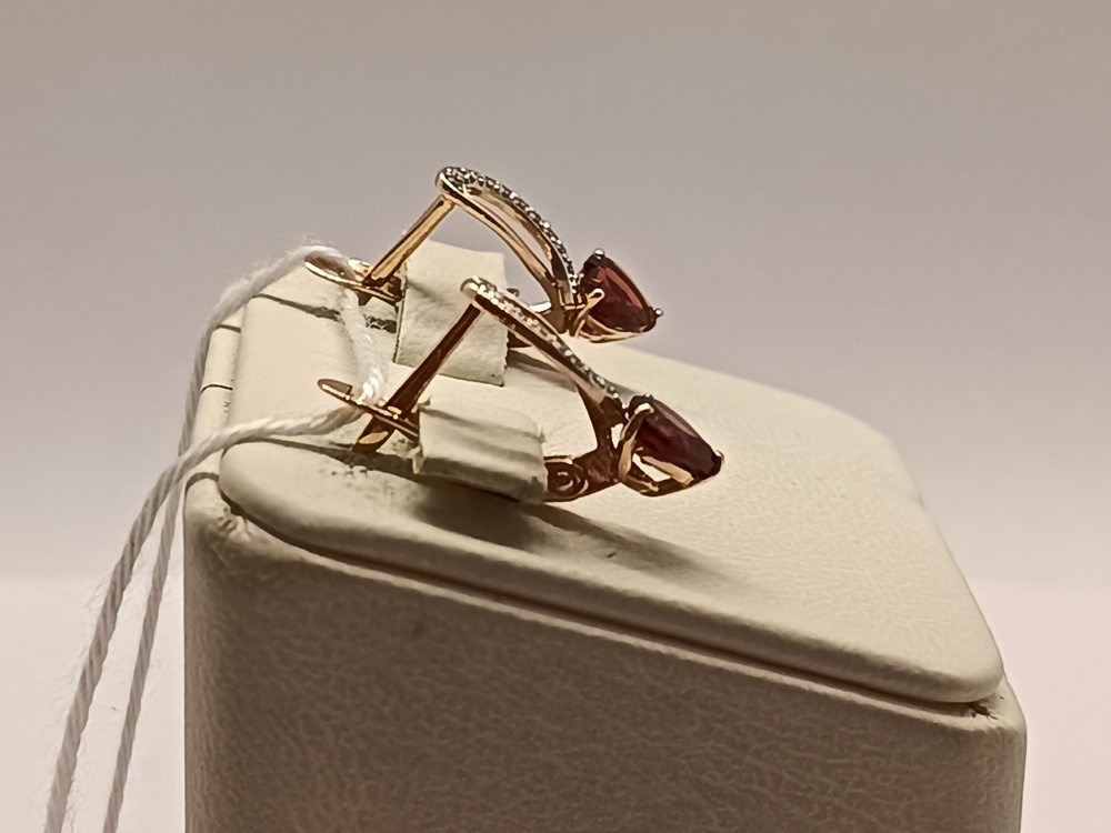 СЕРЬГИ С КАМНЯМИ (Au 585)