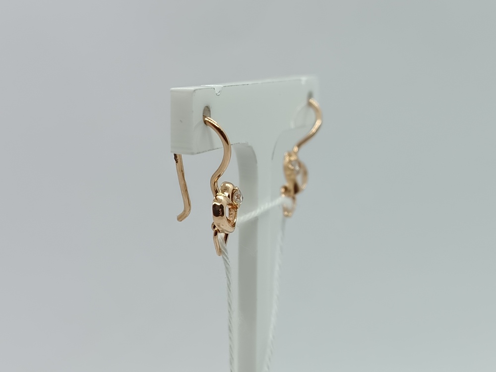 СЕРЬГИ С КАМНЕМ (Au 585)