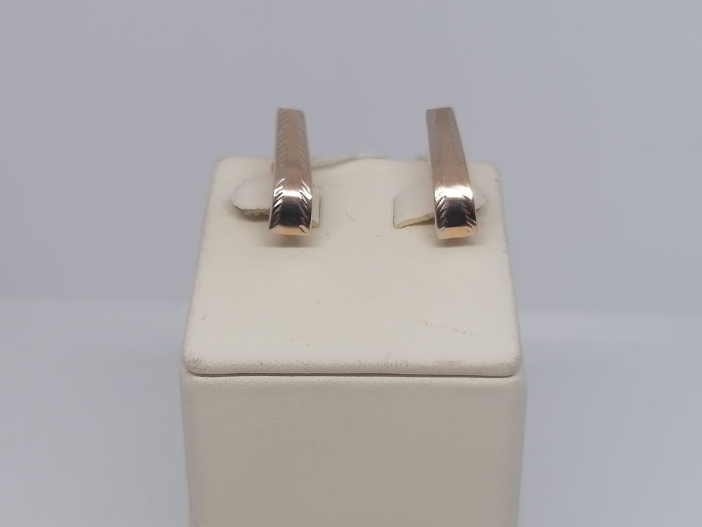 СБКМ585 СЕРЬГИ БЕЗ КАМНЯ (Au 585)