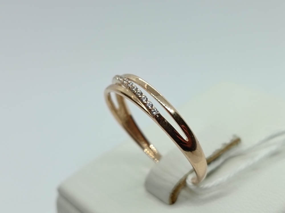 КОЛЬЦО С КАМНЯМИ (Au 585)