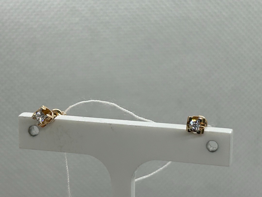 СПУС585 СЕРЬГИ ПУСЕТЫ (Au 585)