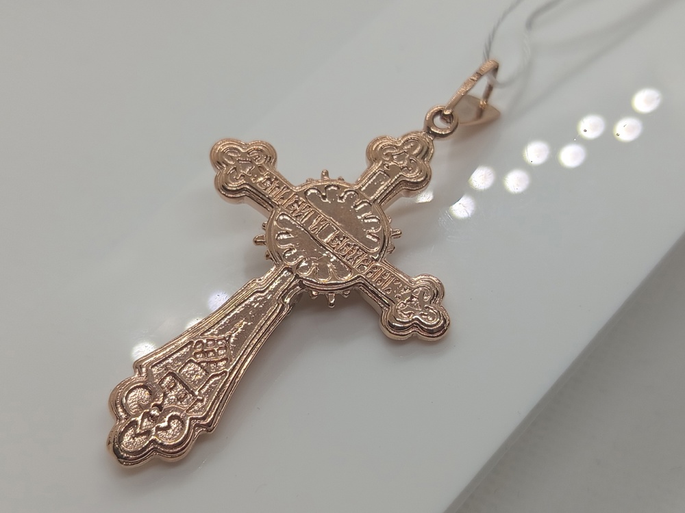 ПОДВЕСКА КРЕСТ БЕЗ КАМНЯ (Au 585)