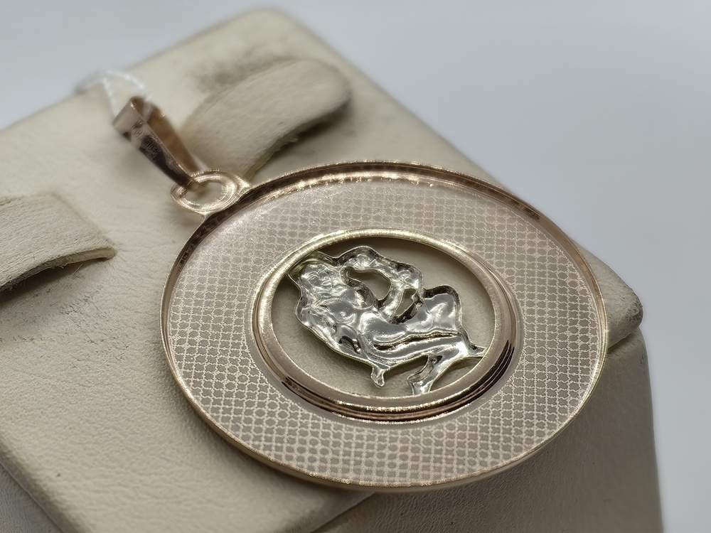 КрБПАдев ПОДВЕСКА ЗНАК ЗОДИАКА ДЕВА (Au 585)