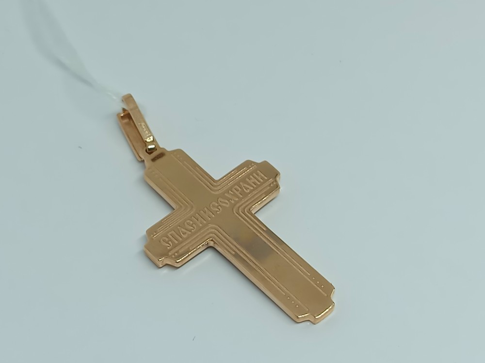 ПОДКБК585 ПОДВЕСКА КРЕСТ БЕЗ КАМНЯ (Au 585)