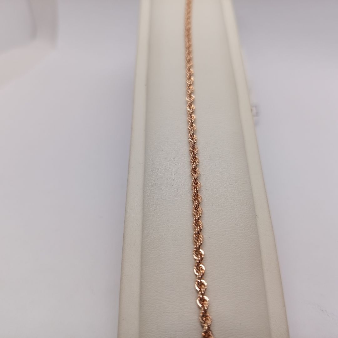 БРАСЛЕТ ПУСТОТЕЛЫЙ Веревка (Au 585)