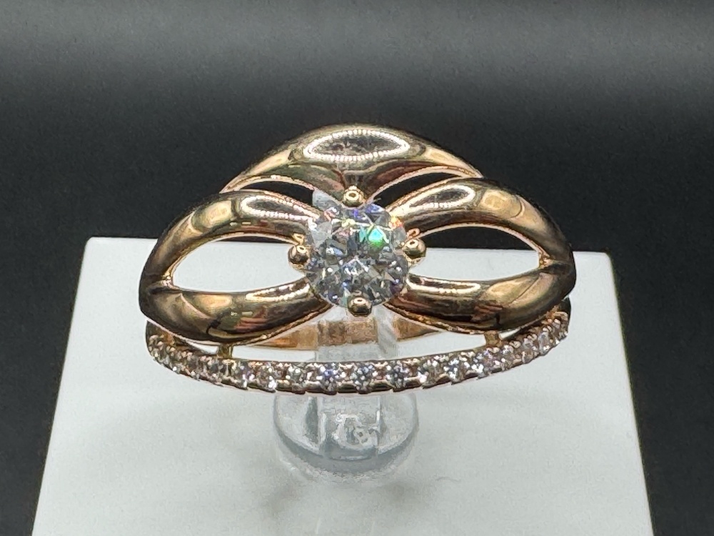 КОЛКМИ585 КОЛЬЦО С КАМНЯМИ (Au 585)