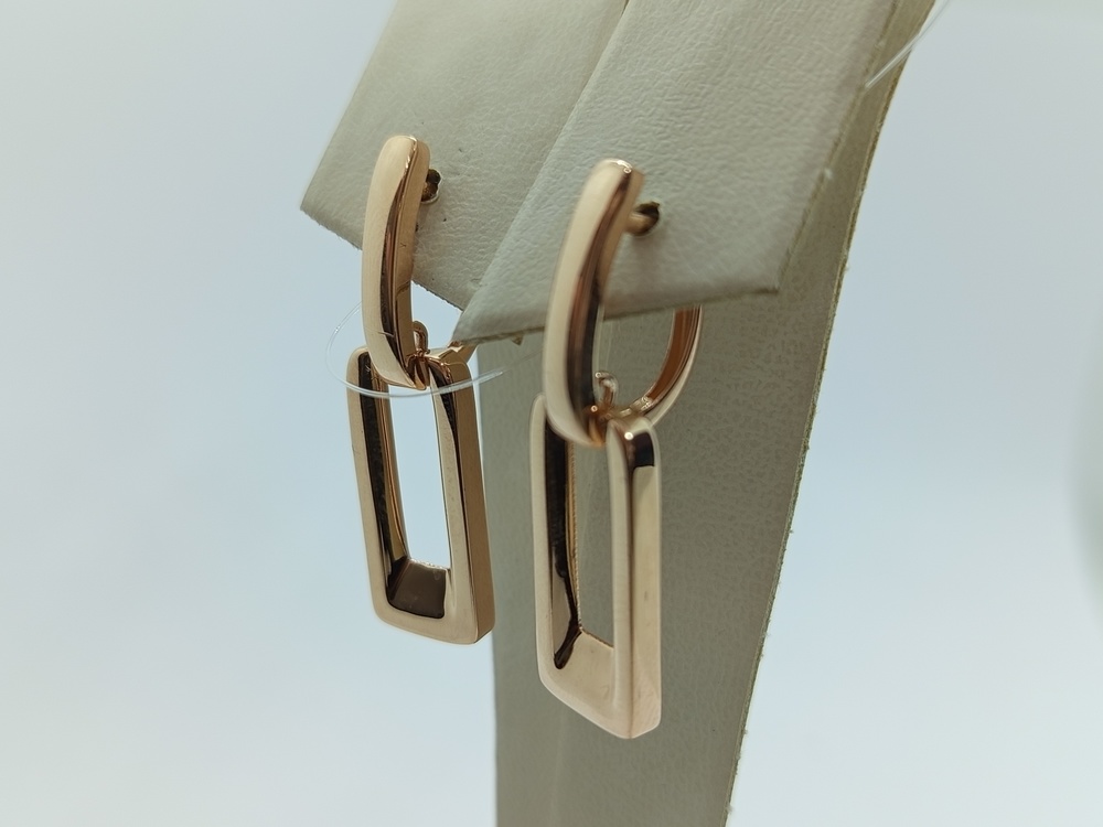 СЕРЬГИ БЕЗ КАМНЯ (Au 585)