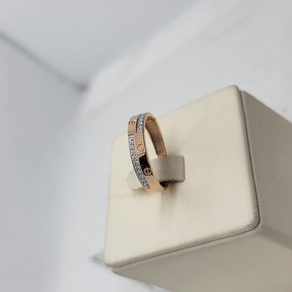 КОЛЬЦО С КАМНЯМИ (Au 585)