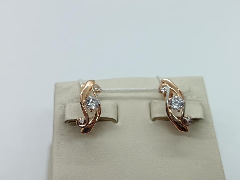 СЕРЬГИ С КАМНЯМИ (Au 585)