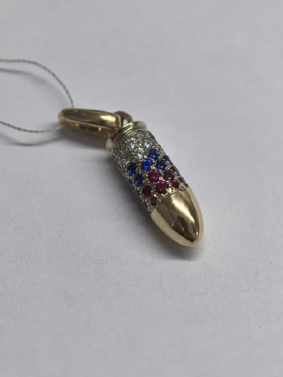 ПОДВЕСКА С КАМНЯМИ (Au 585)