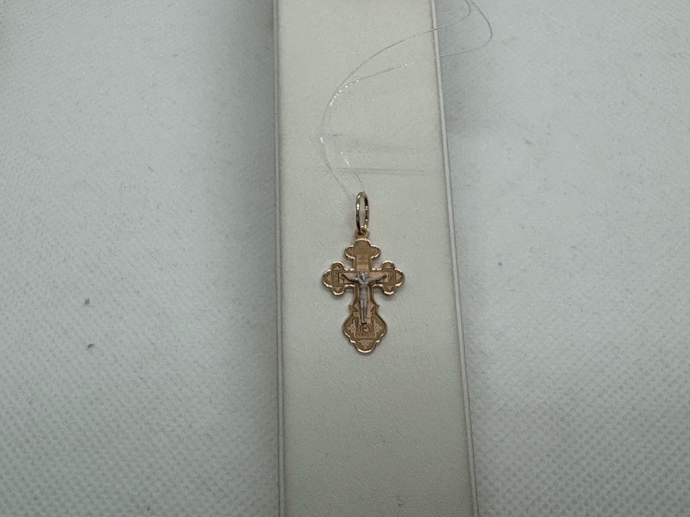 ПОДВЕСКА КРЕСТ без камня (Au 585)