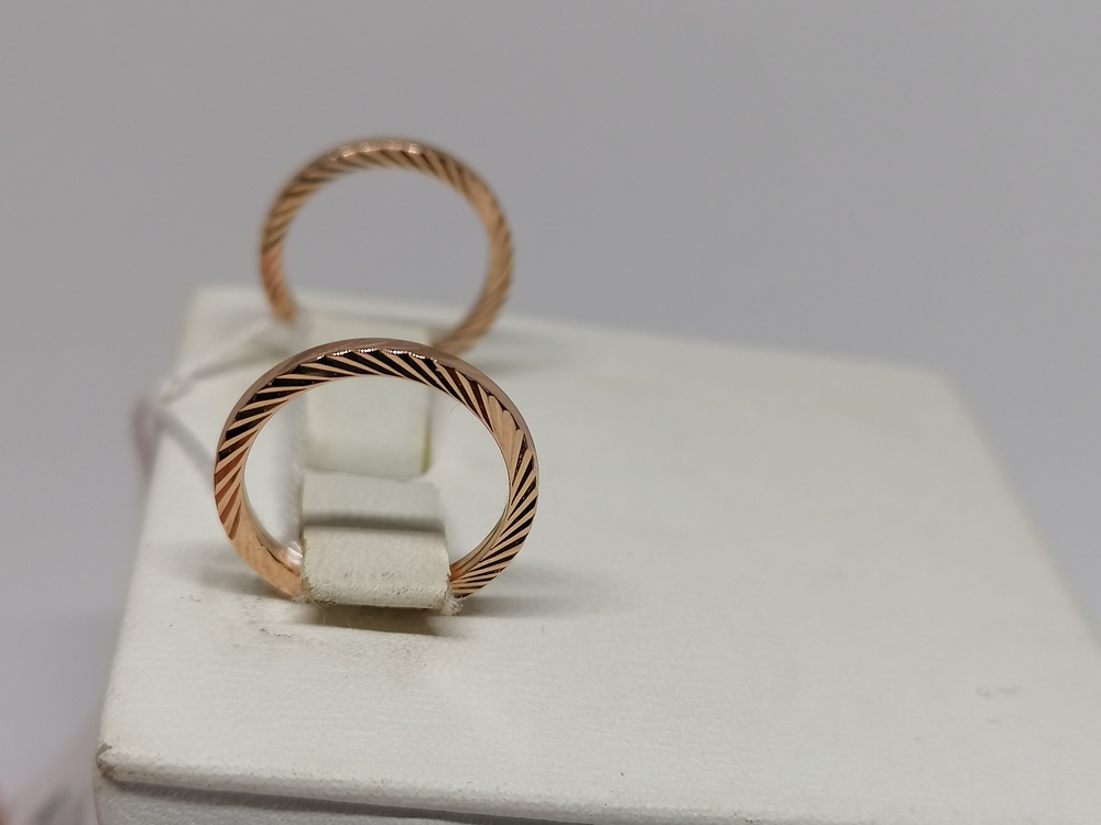 СКОН585 СЕРЬГИ КОНГО (Au 585)