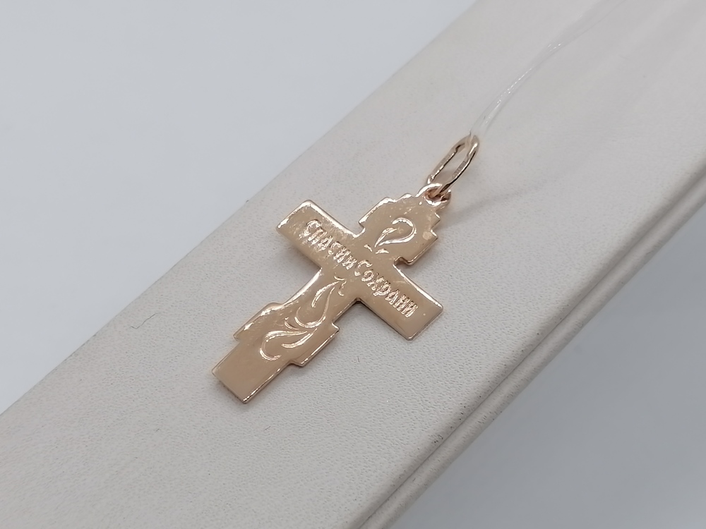 ПОДВЕСКА КРЕСТ без камня (Au 585)