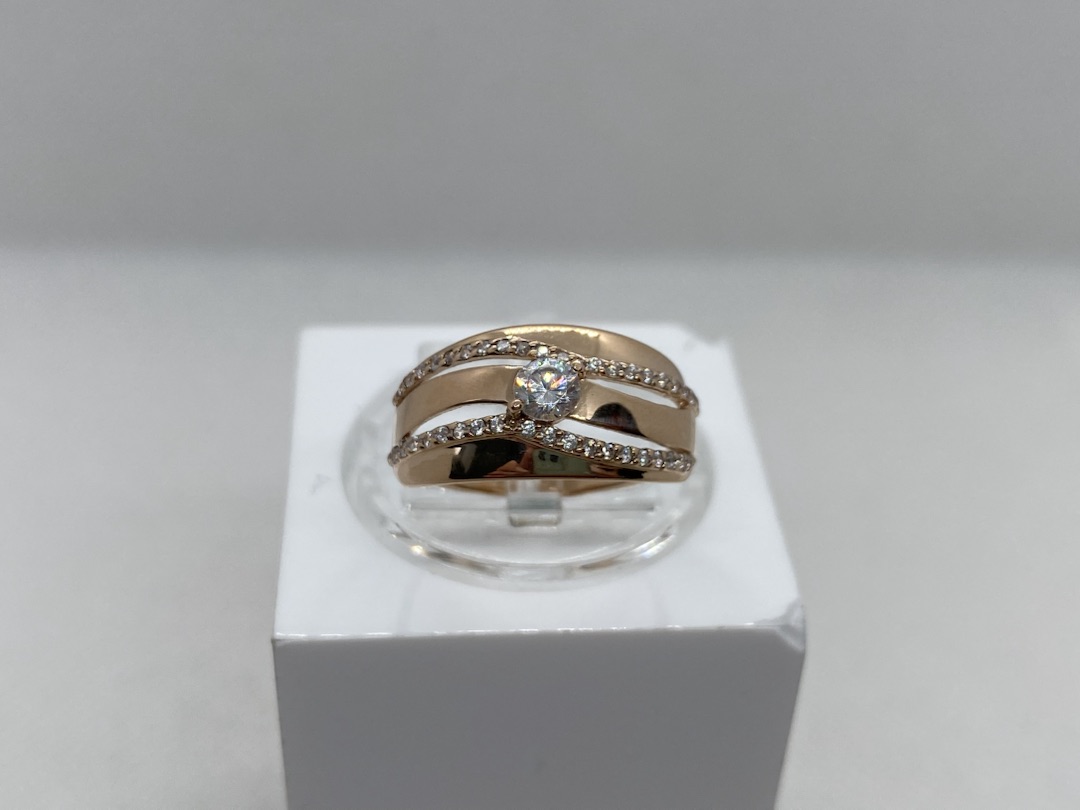 КОЛКМИ585 КОЛЬЦО С КАМНЯМИ (Au 585)