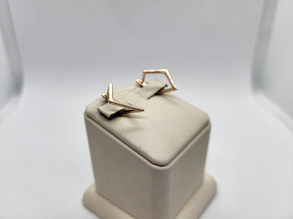 С10013920 СЕРЬГИ БЕЗ КАМНЯ (Au 585)