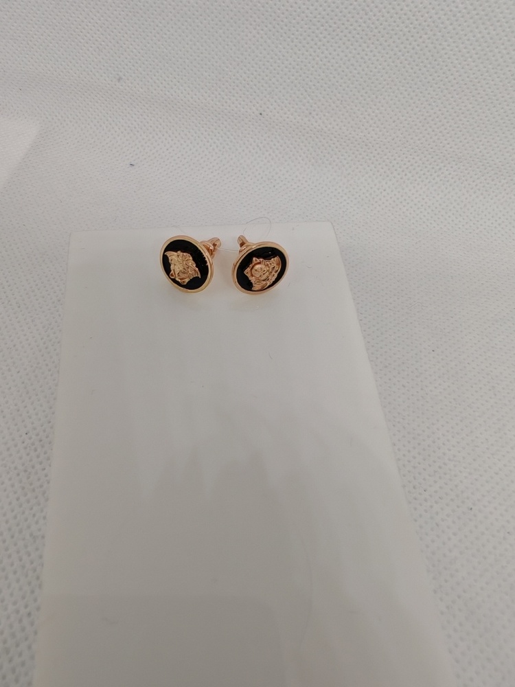 0505232 СЕРЬГИ ПУСЕТЫ эмаль (Au 585)