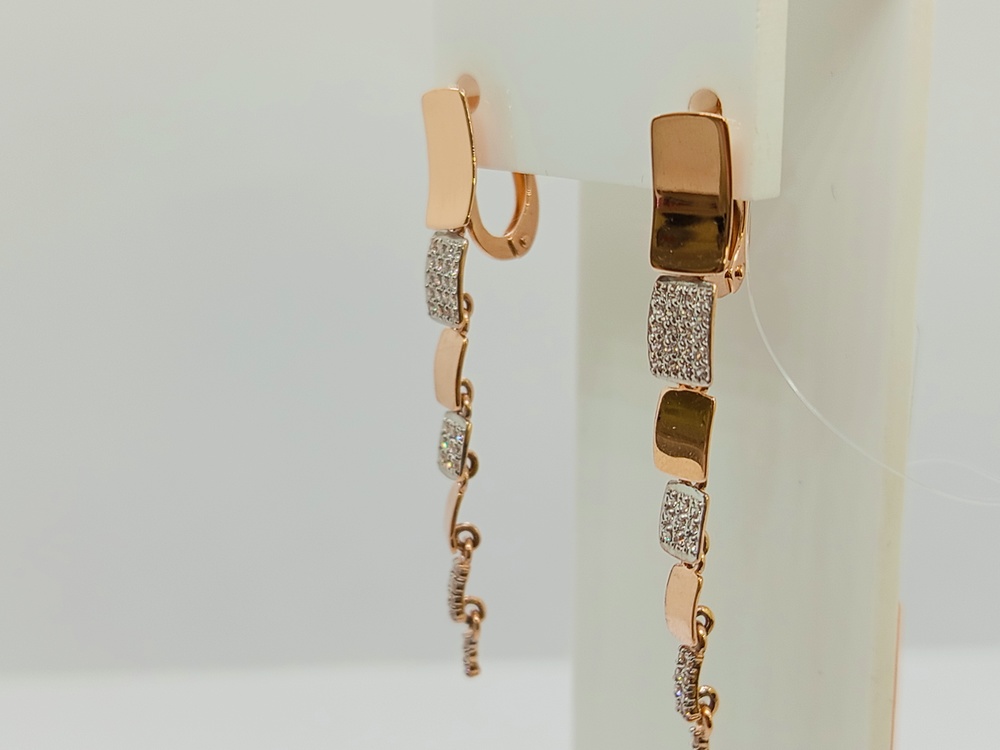 СЕРЬГИ С КАМНЯМИ (Au 585)