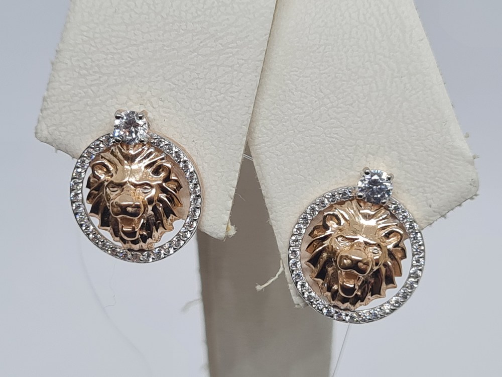 СЕРЬГИ С КАМНЯМИ (Au 585)