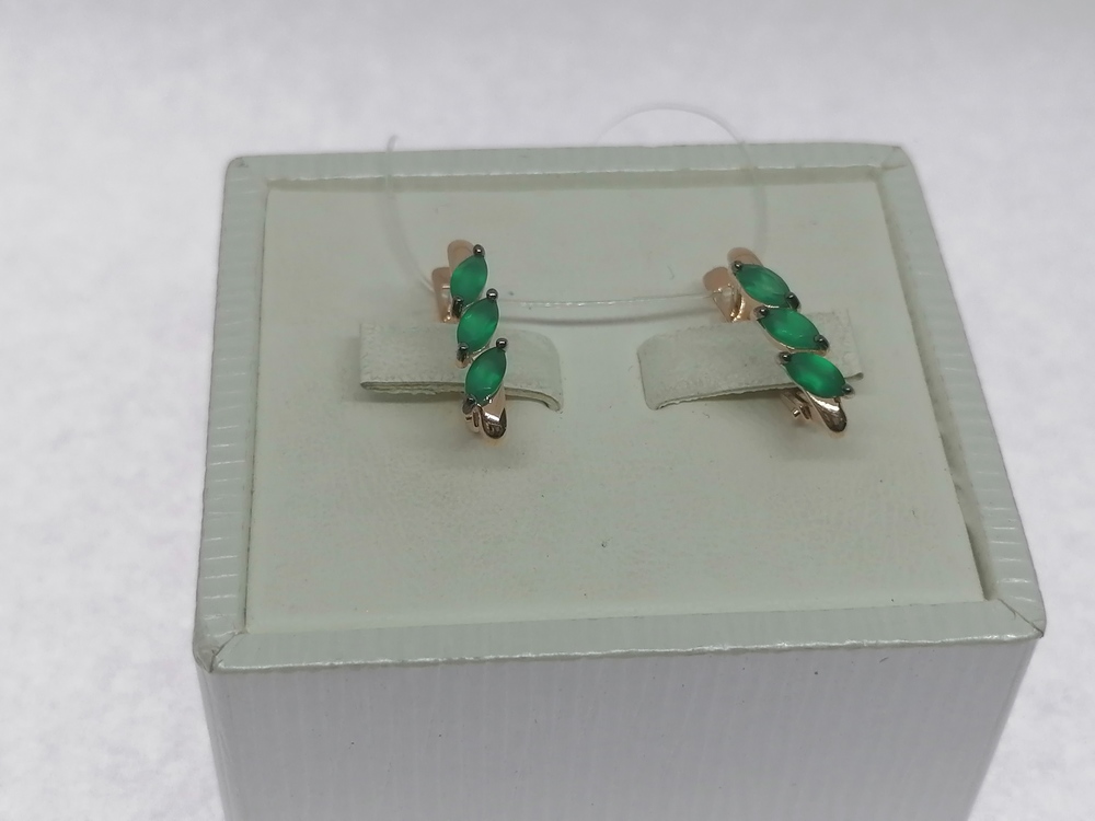 51-320-02012-3 СЕРЬГИ С КАМНЯМИ (Au 585)